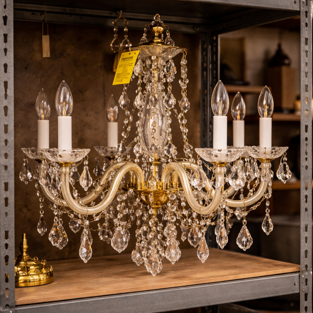 Crystal chandelier (6-arm)